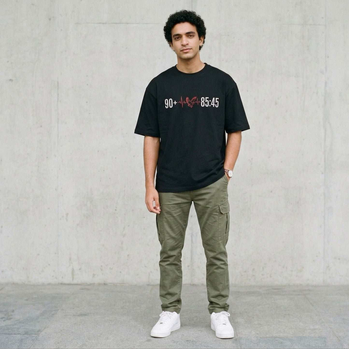 Red Devils Heart Beat Oversize T-Shirt 90+ × 85:45 Edition