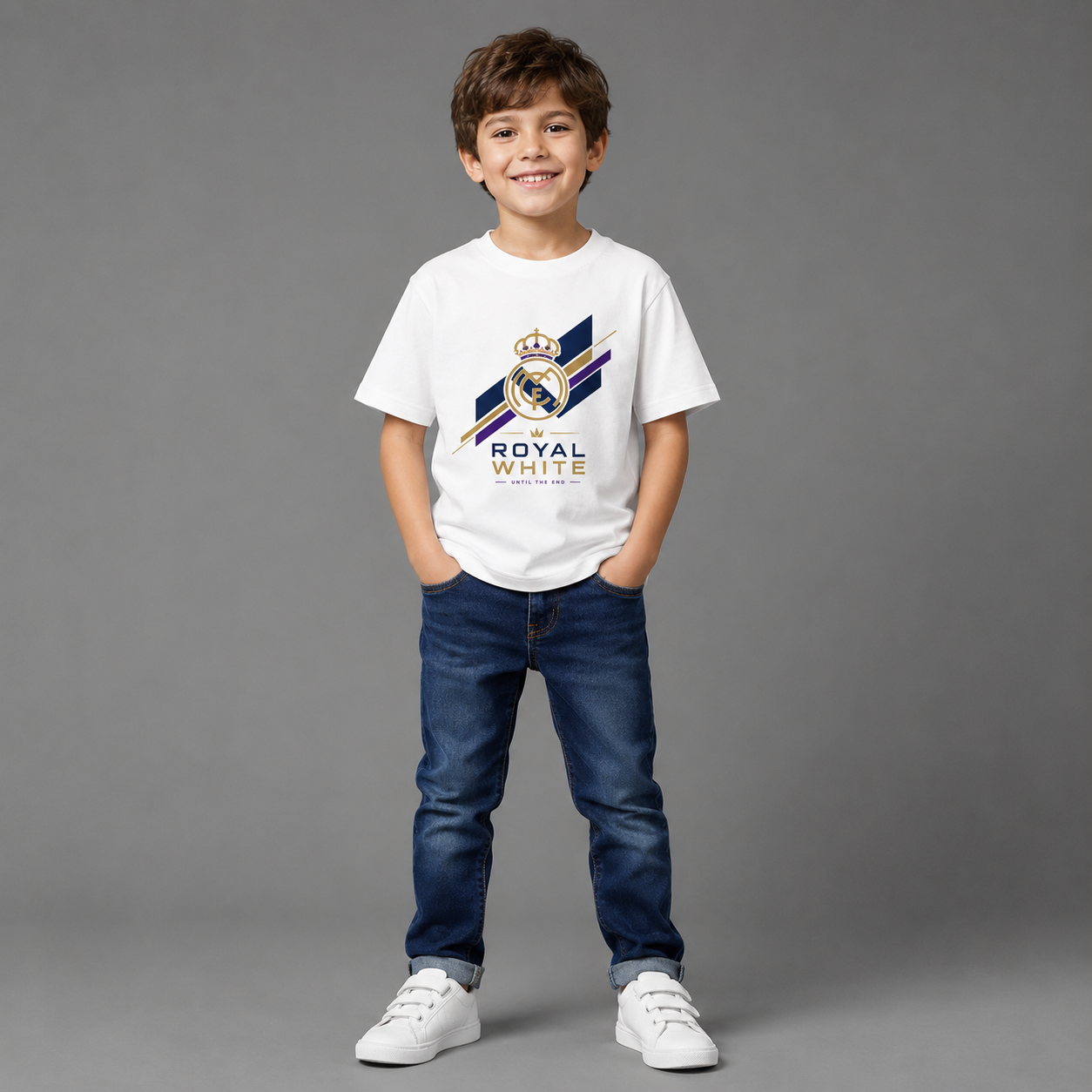 Royal White Kids T-Shirt