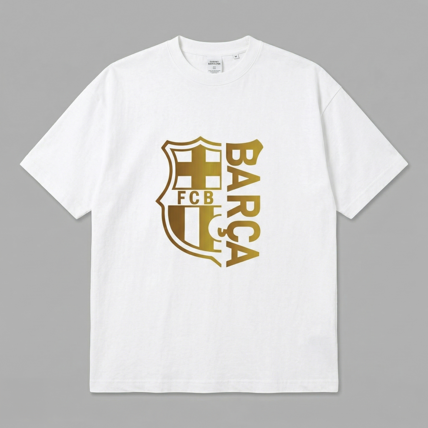 Barcelona Inspired Gold Crest T-Shirt - Kids