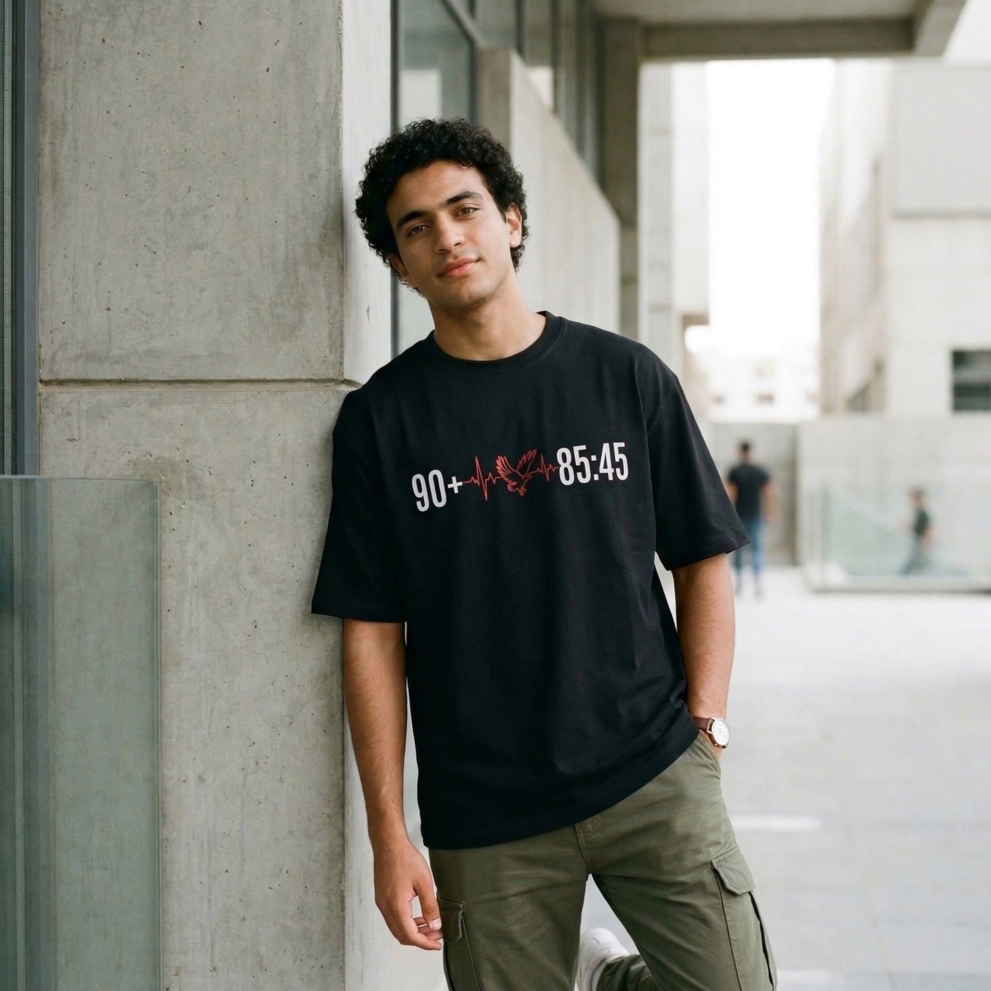 Red Devils Heart Beat Oversize T-Shirt 90+ × 85:45 Edition