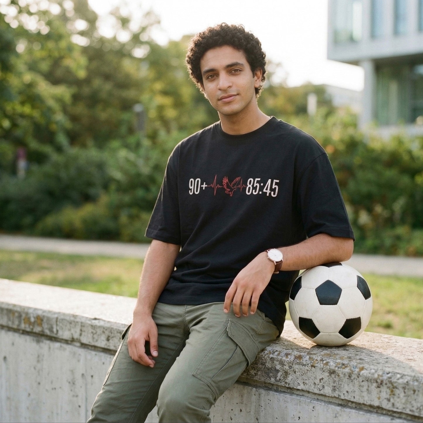 Red Devils Heart Beat Oversize T-Shirt 90+ × 85:45 Edition