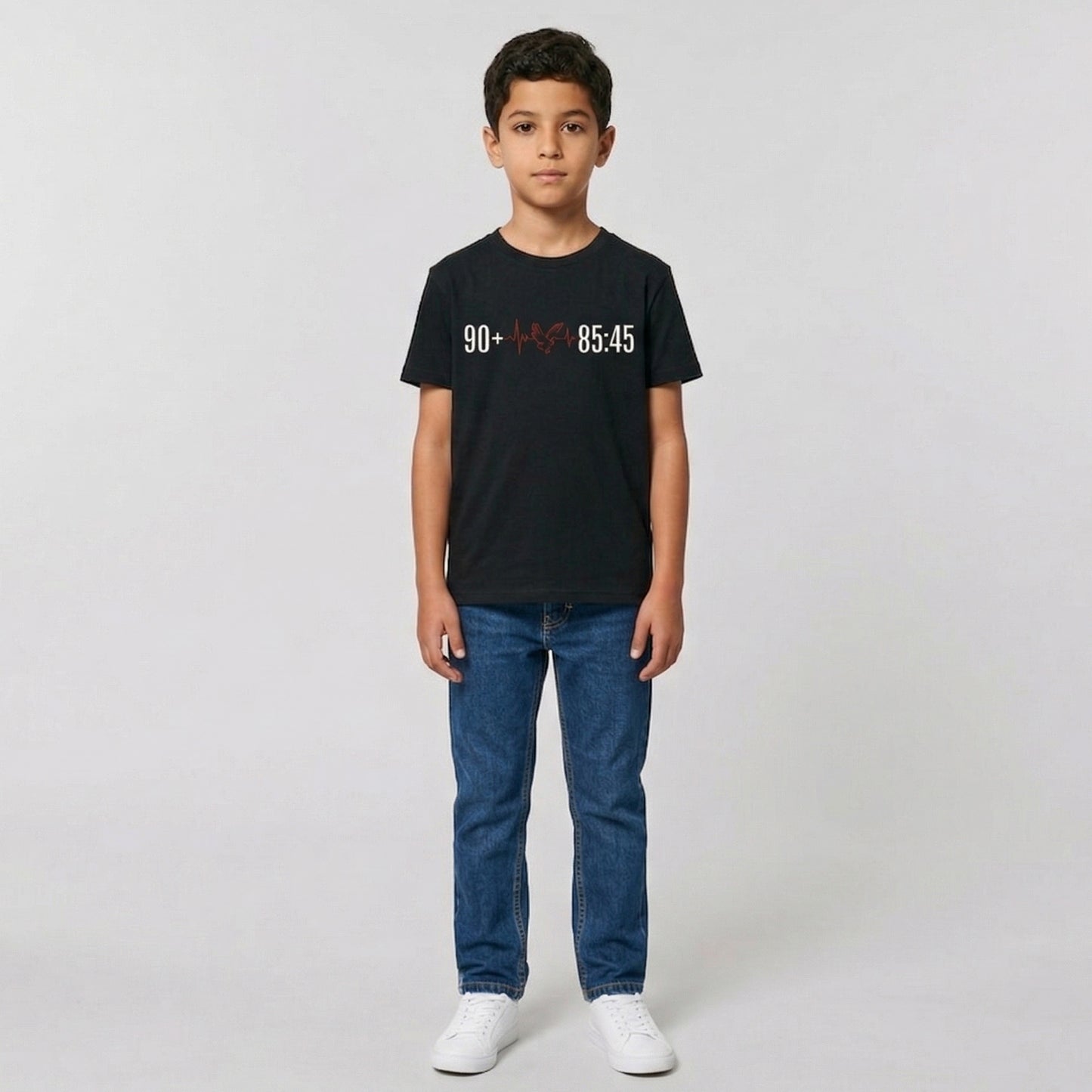 Red Devils Heart Beat Oversize T-Shirt 90+ × 85:45 Edition - Kids