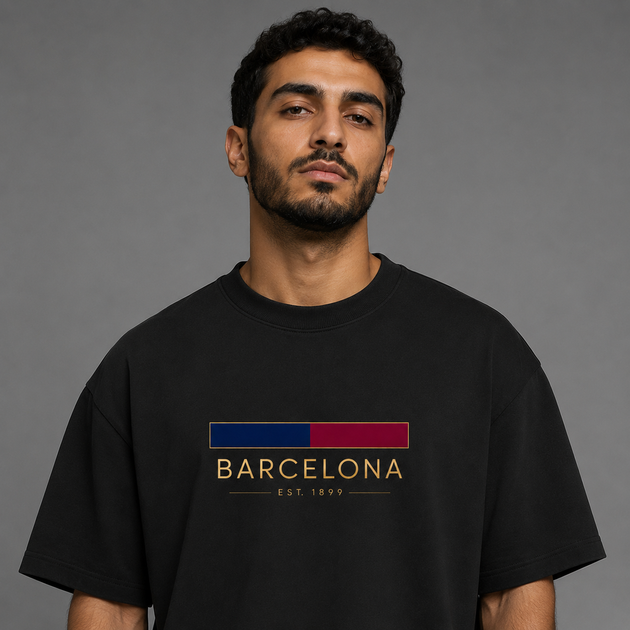 Barcelona Minimal Oversized T-Shirt