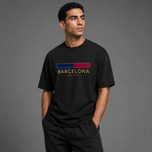 Barcelona Minimal Oversized T-Shirt