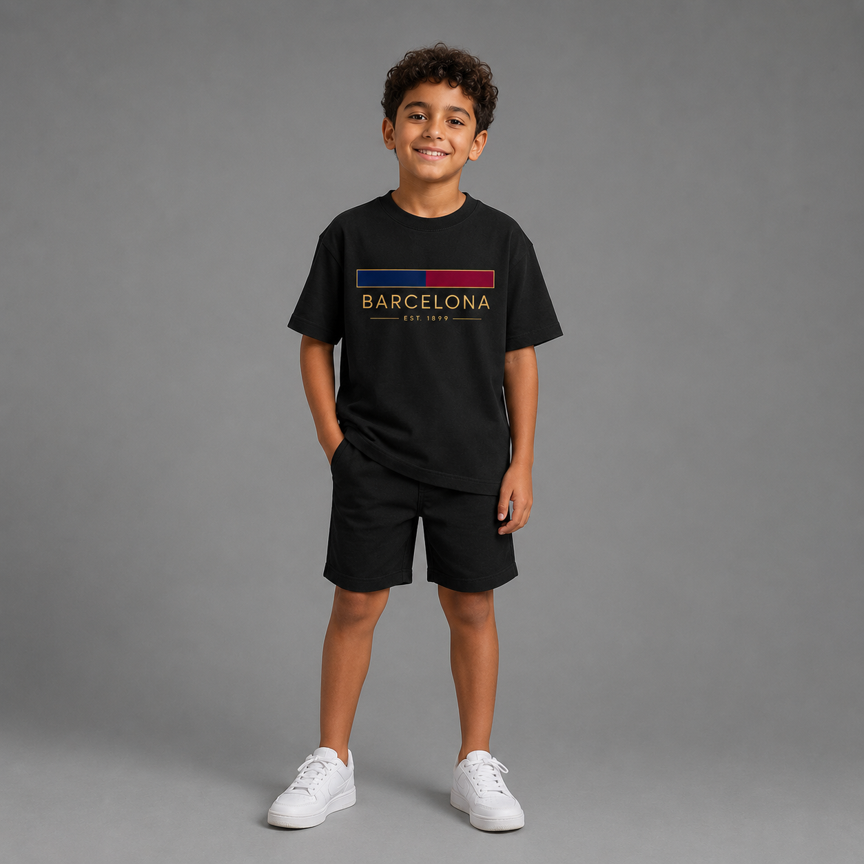 Barcelona Minimal Kids T-Shirt