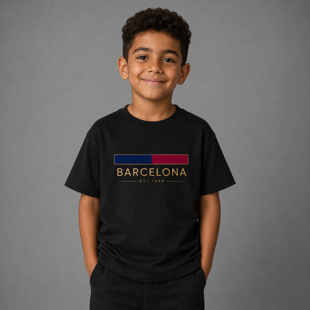 Barcelona Minimal Kids T-Shirt