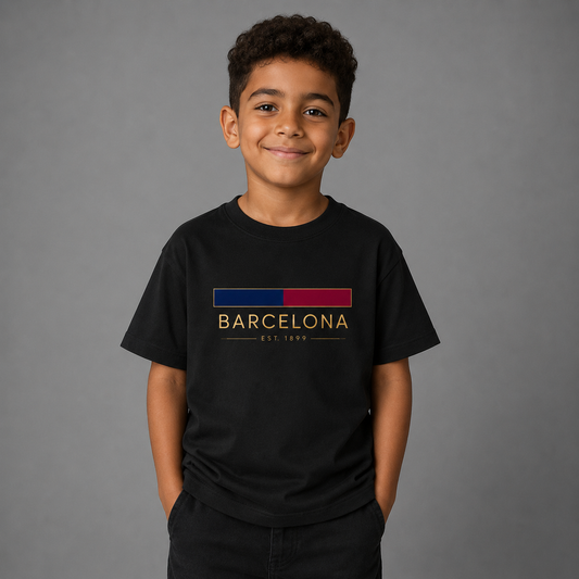 Barcelona Minimal Kids T-Shirt