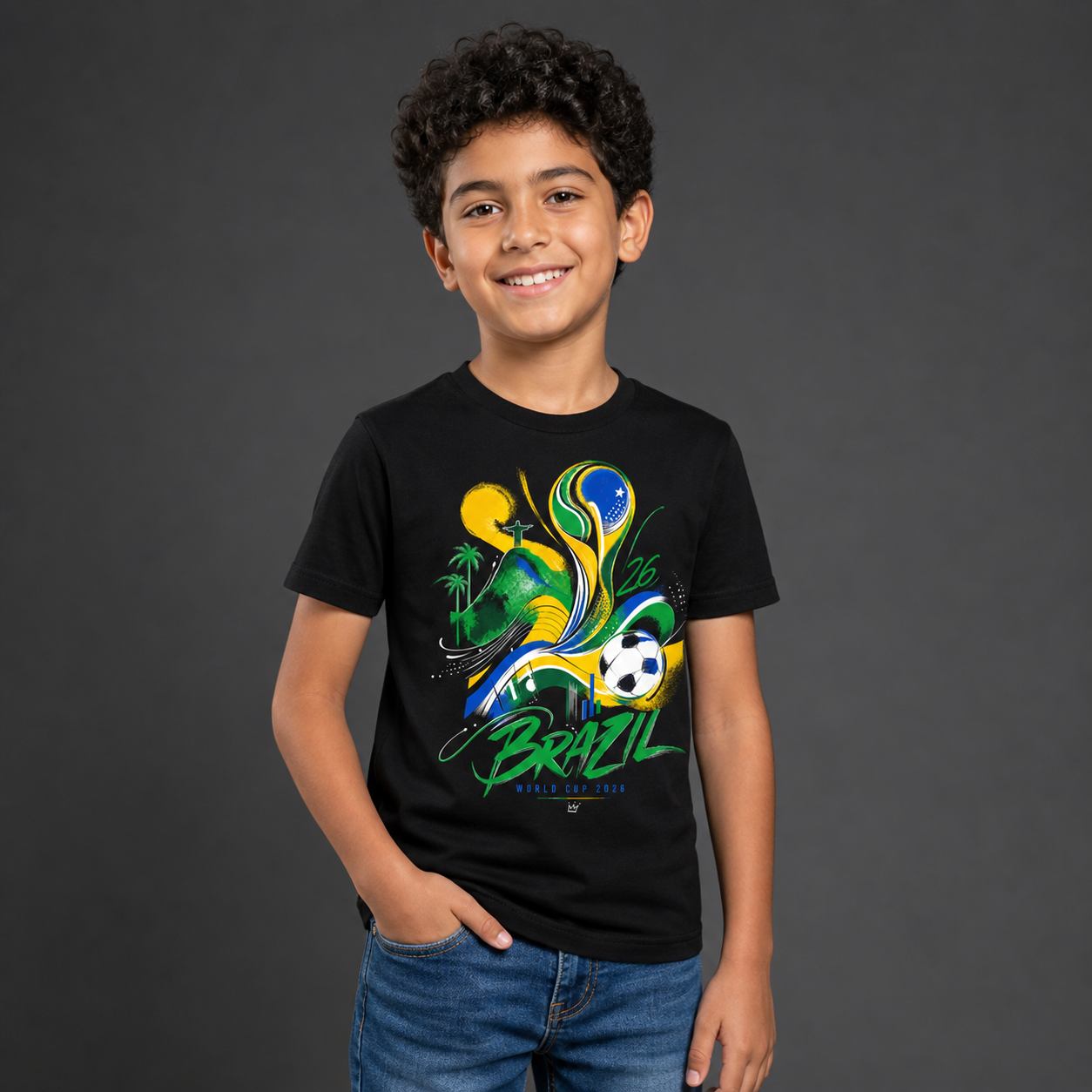 Brazil World Cup 2026 Kids T-Shirt