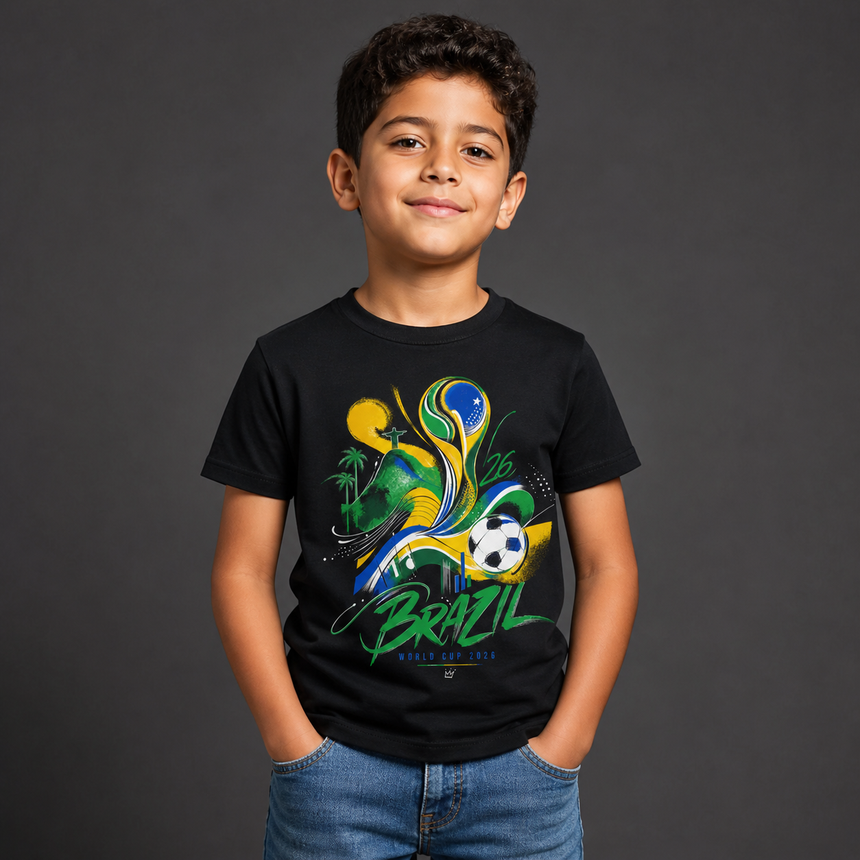 Brazil World Cup 2026 Kids T-Shirt