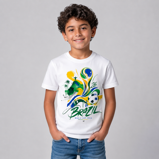 Brazil World Cup 2026 Kids T-Shirt