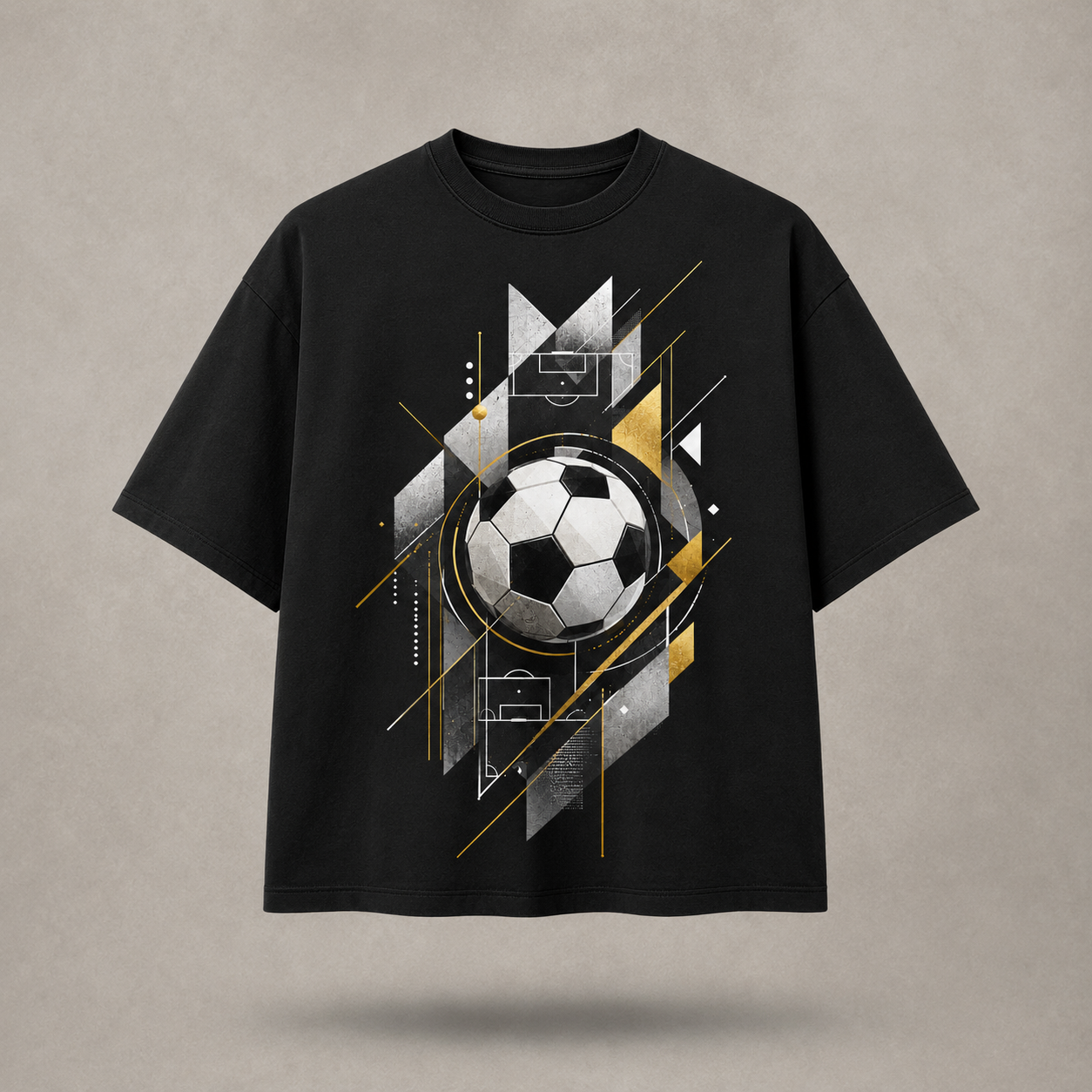 Football Geometry Oversize T-Shirt