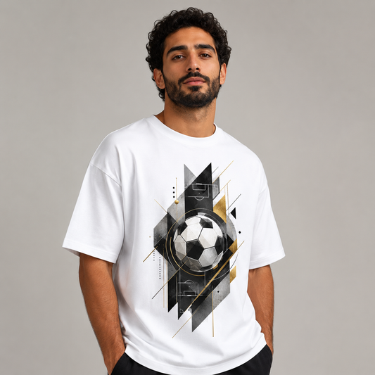 Football Geometry Oversize T-Shirt