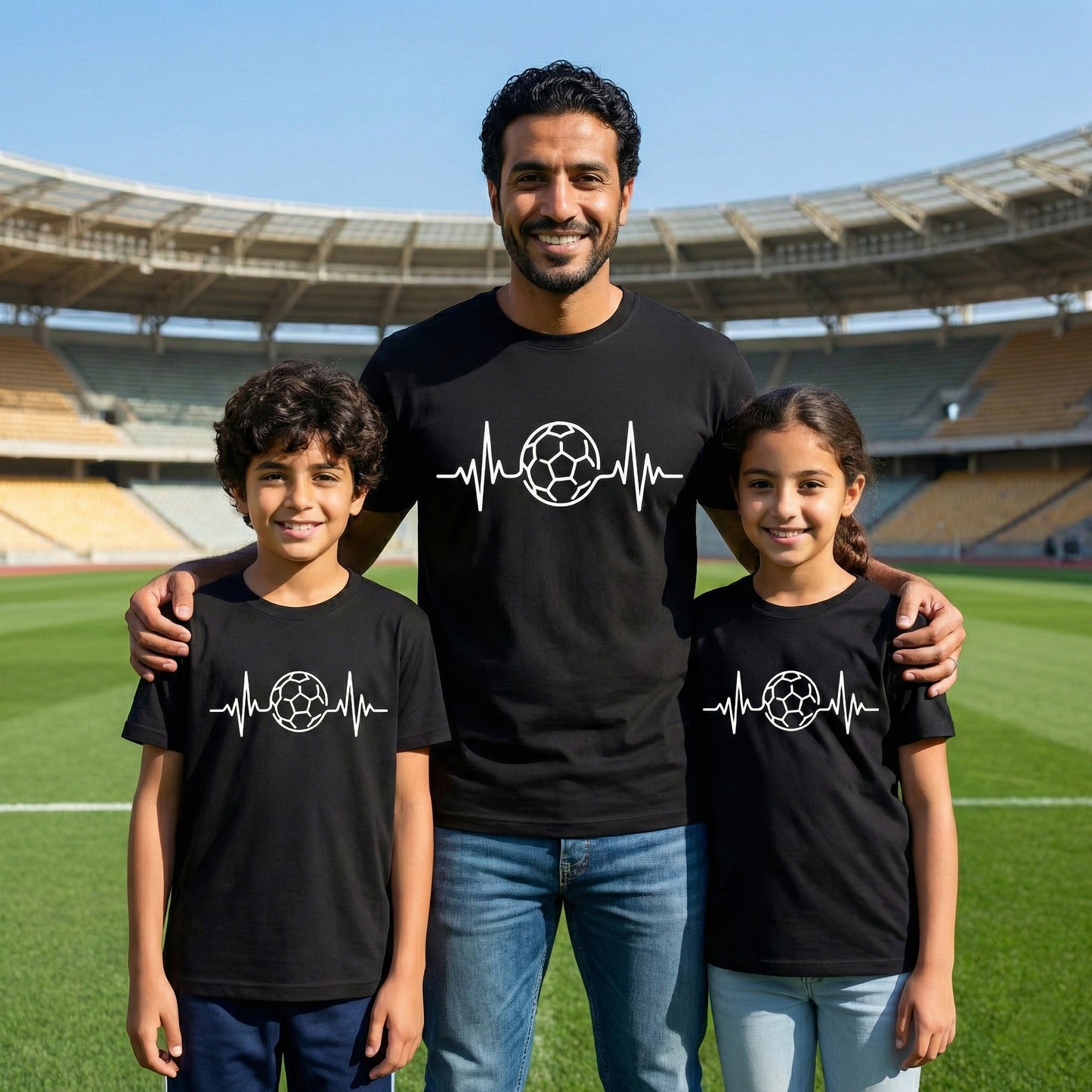 Football Heartbeat Oversized T-Shirt