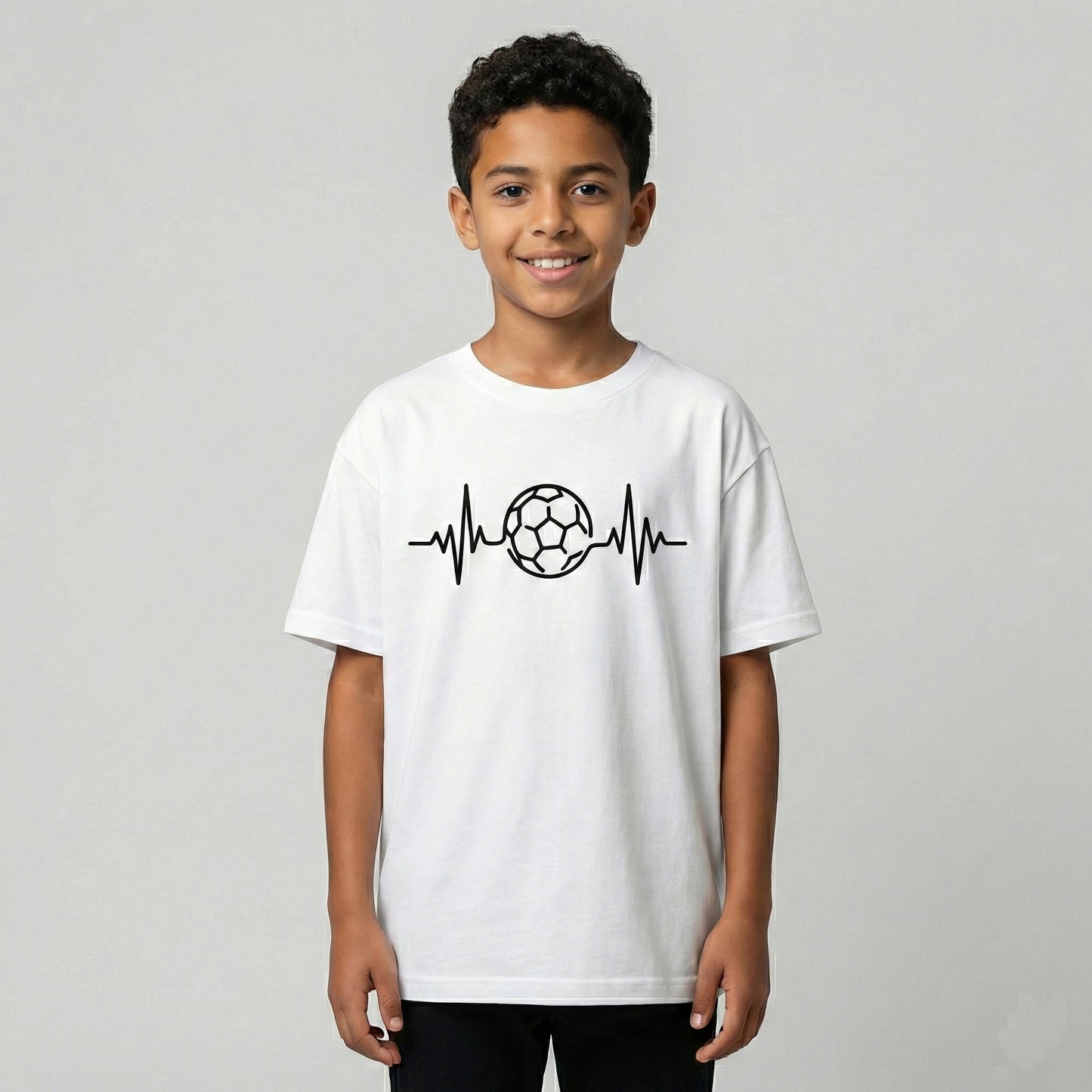 Football Heartbeat T-Shirt - Kids