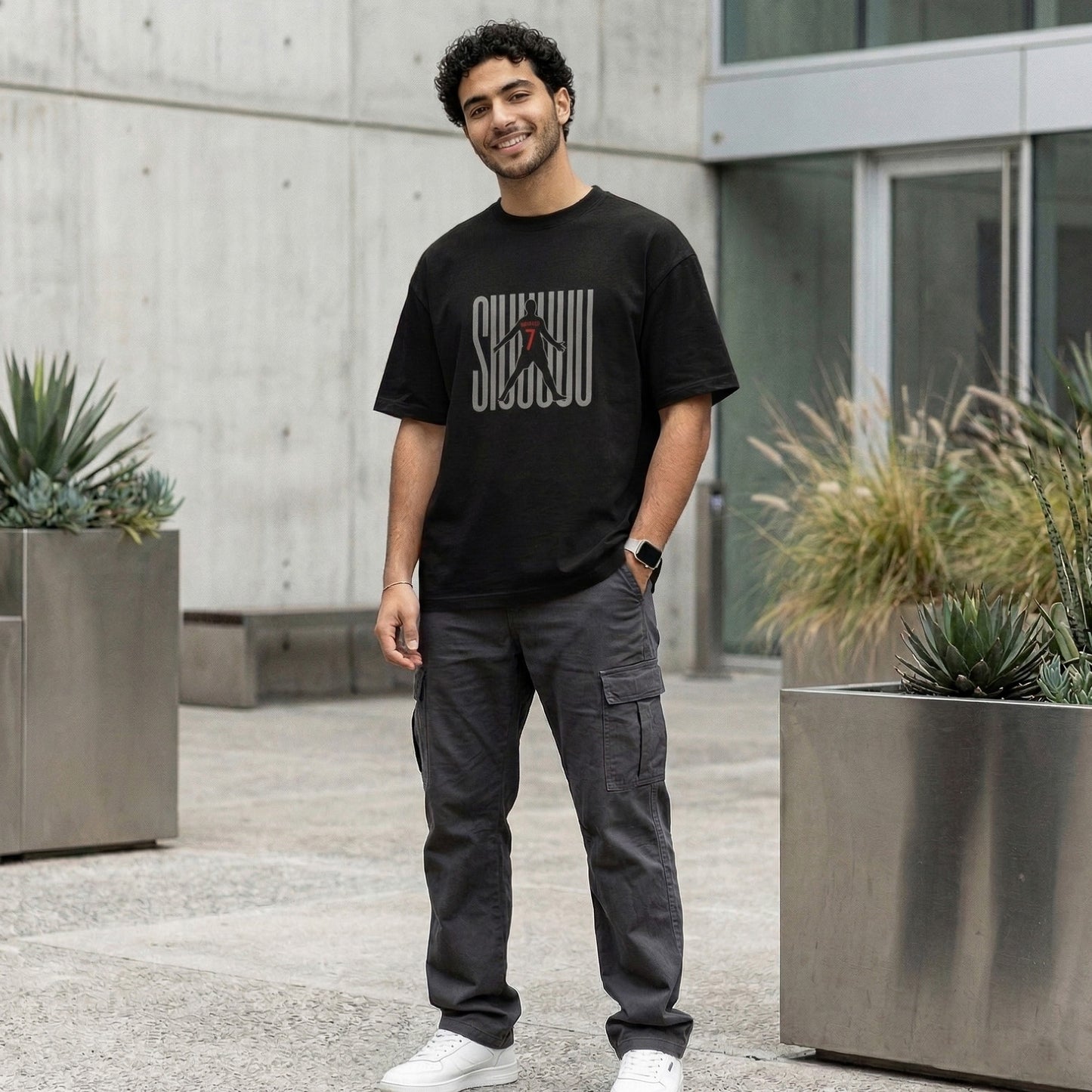 CR7 SIUU Celebration Oversized T-Shirt