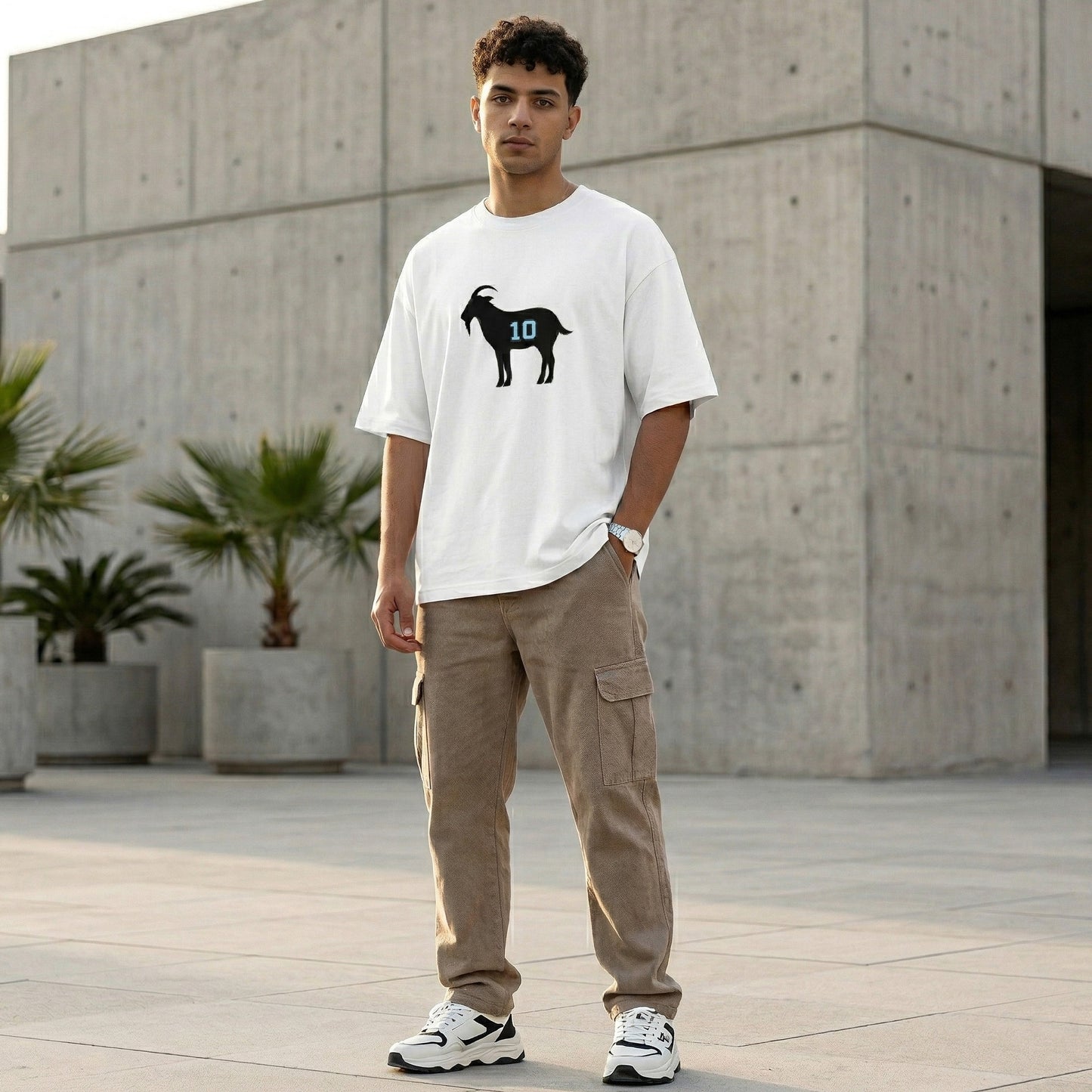 GOAT No.10 Minimal Oversized T-Shirt