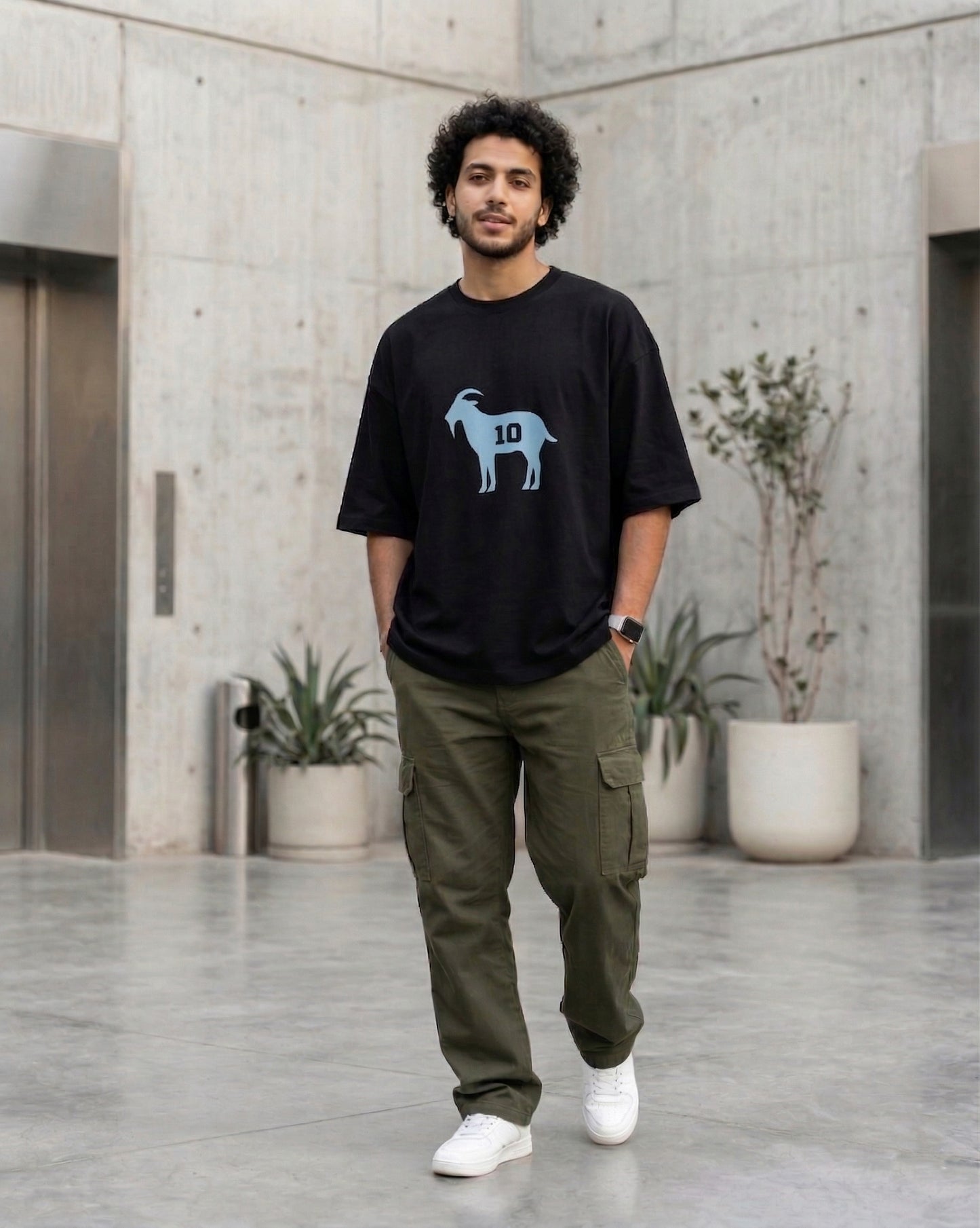GOAT No.10 Minimal Oversized T-Shirt