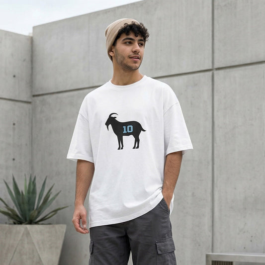 GOAT No.10 Minimal Oversized T-Shirt