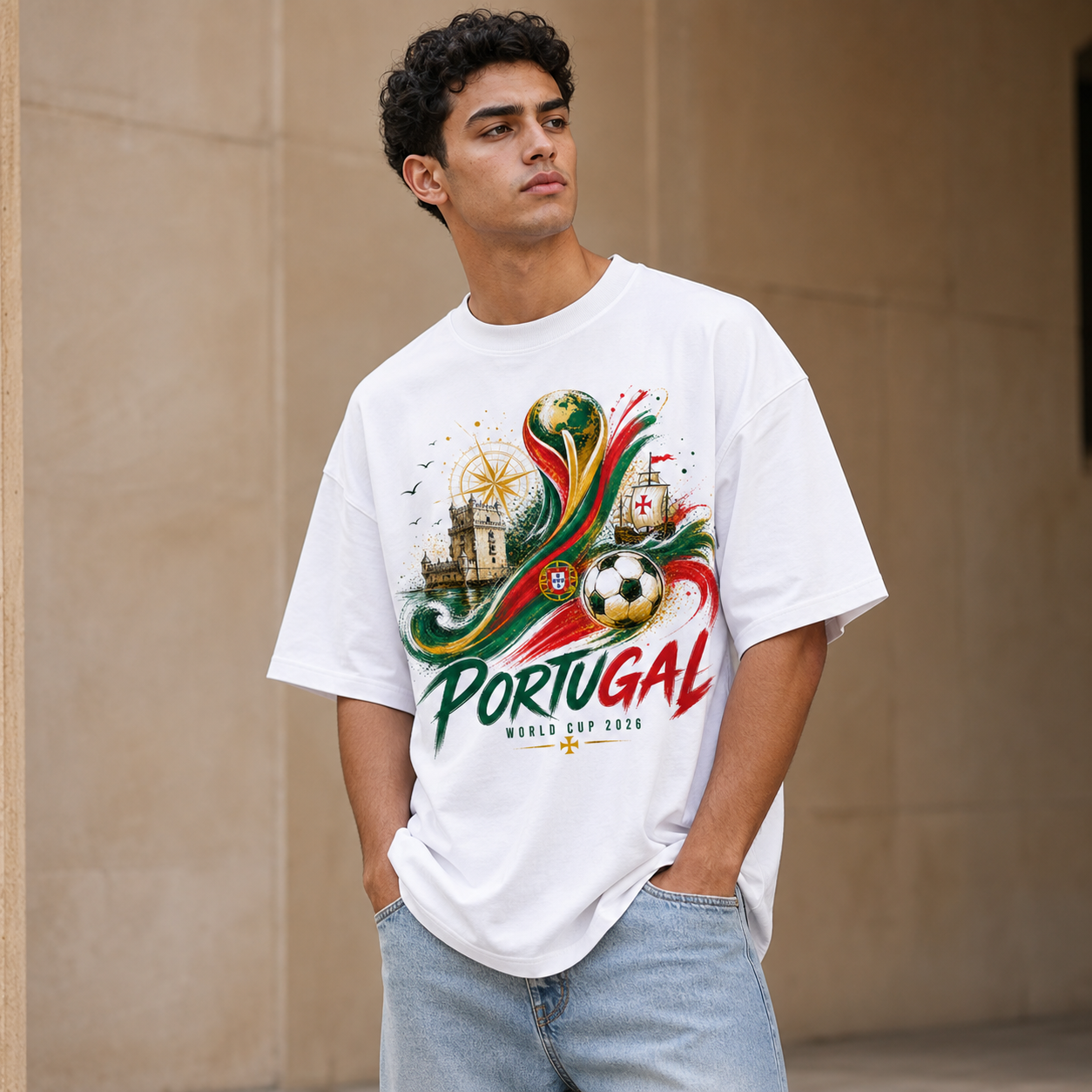 Portugal in World Cup 2026 Oversize T-Shirt