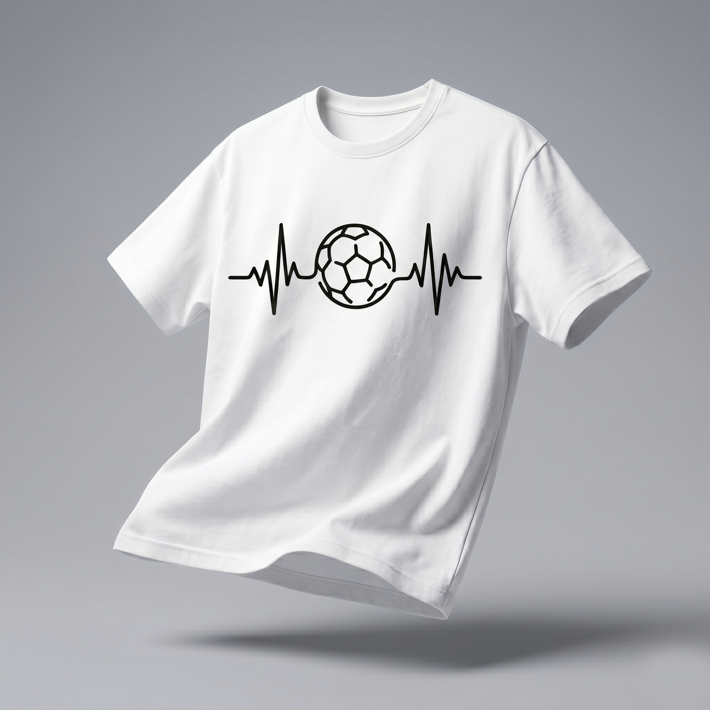 Football Heartbeat Oversized T-Shirt
