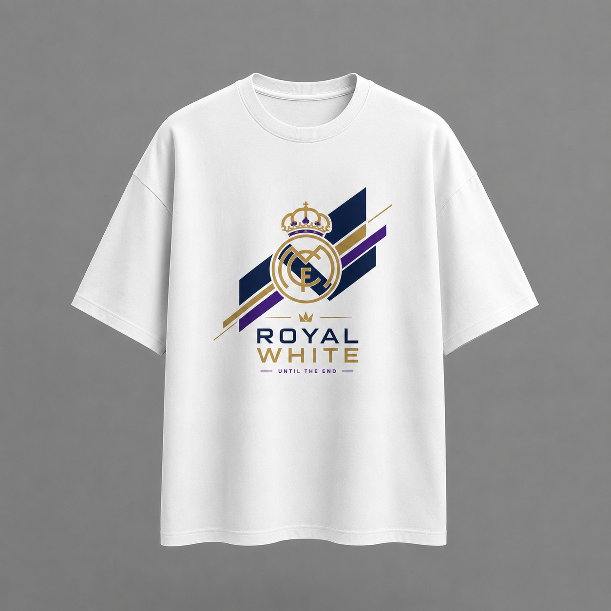 Royal White Oversized T-Shirt