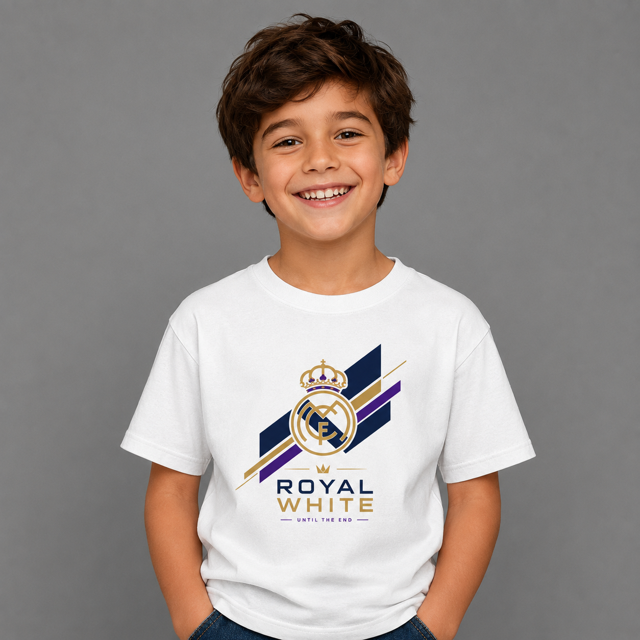 Royal White Kids T-Shirt