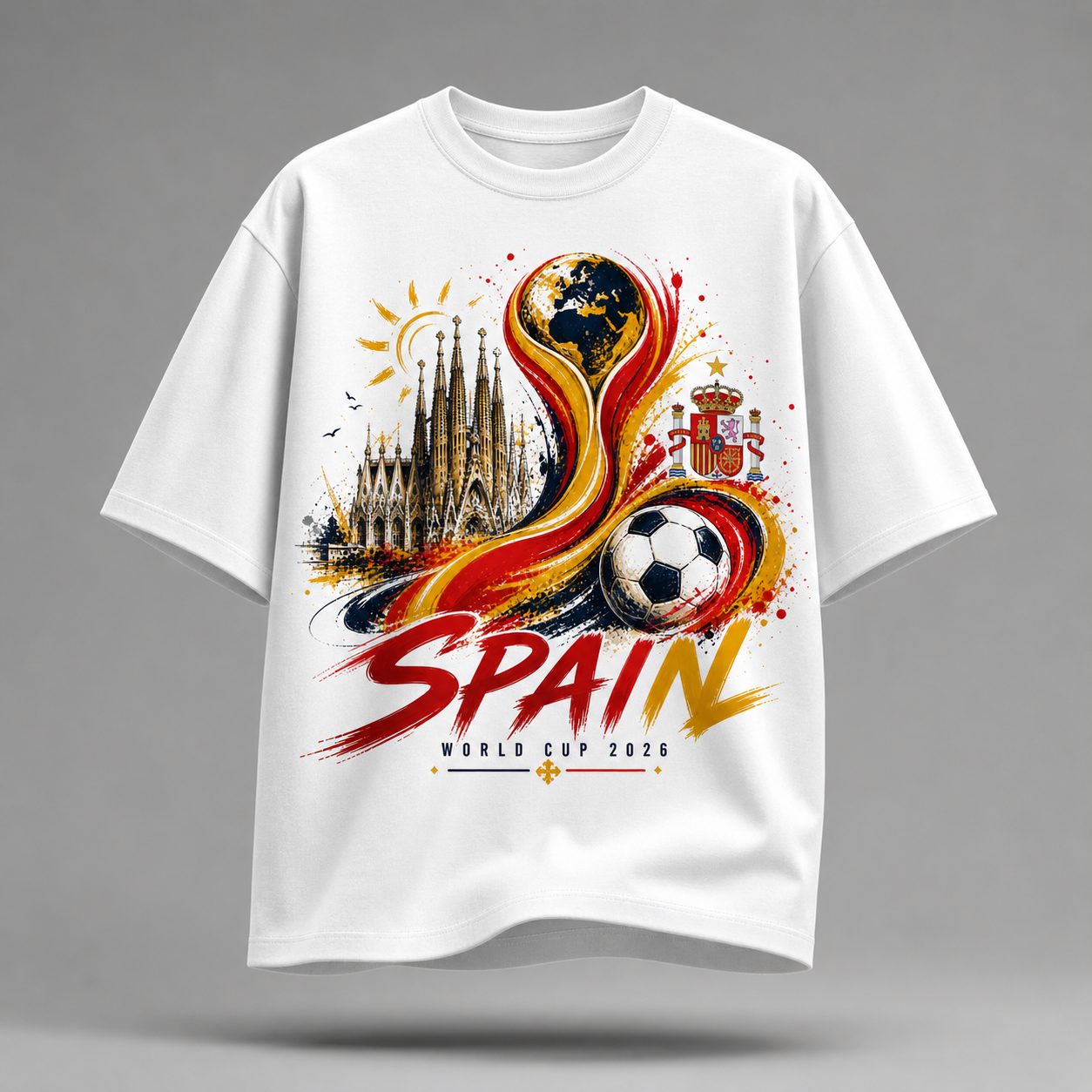 Spain in World Cup 2026 Oversize T-Shirt