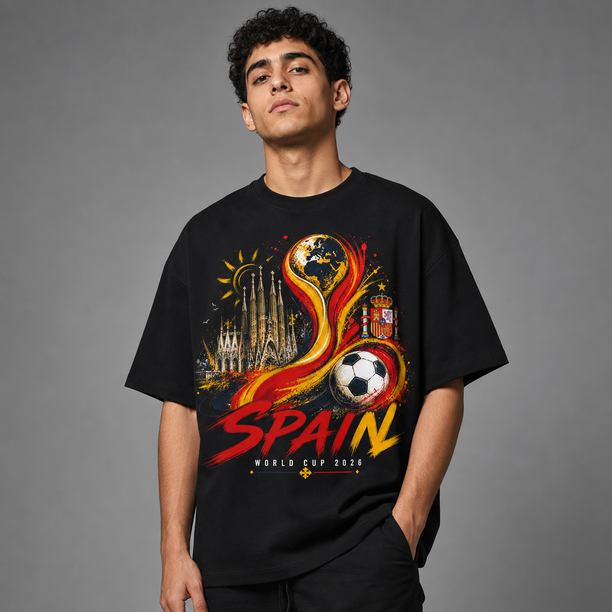 Spain in World Cup 2026 Oversize T-Shirt