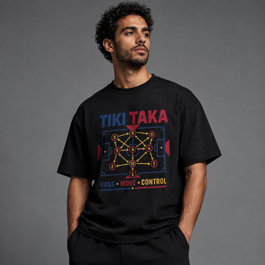 Tiki Taka Football Oversized T-Shirt