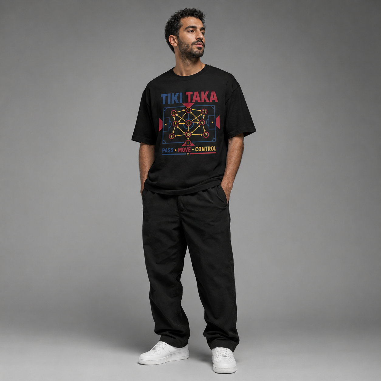 Tiki Taka Football Oversized T-Shirt