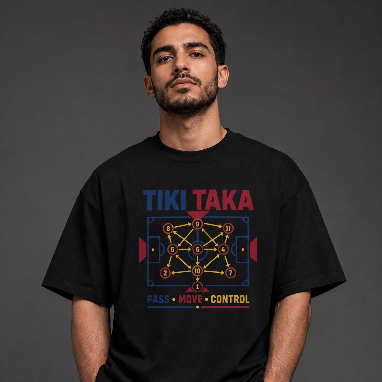 Tiki Taka Football Oversized T-Shirt