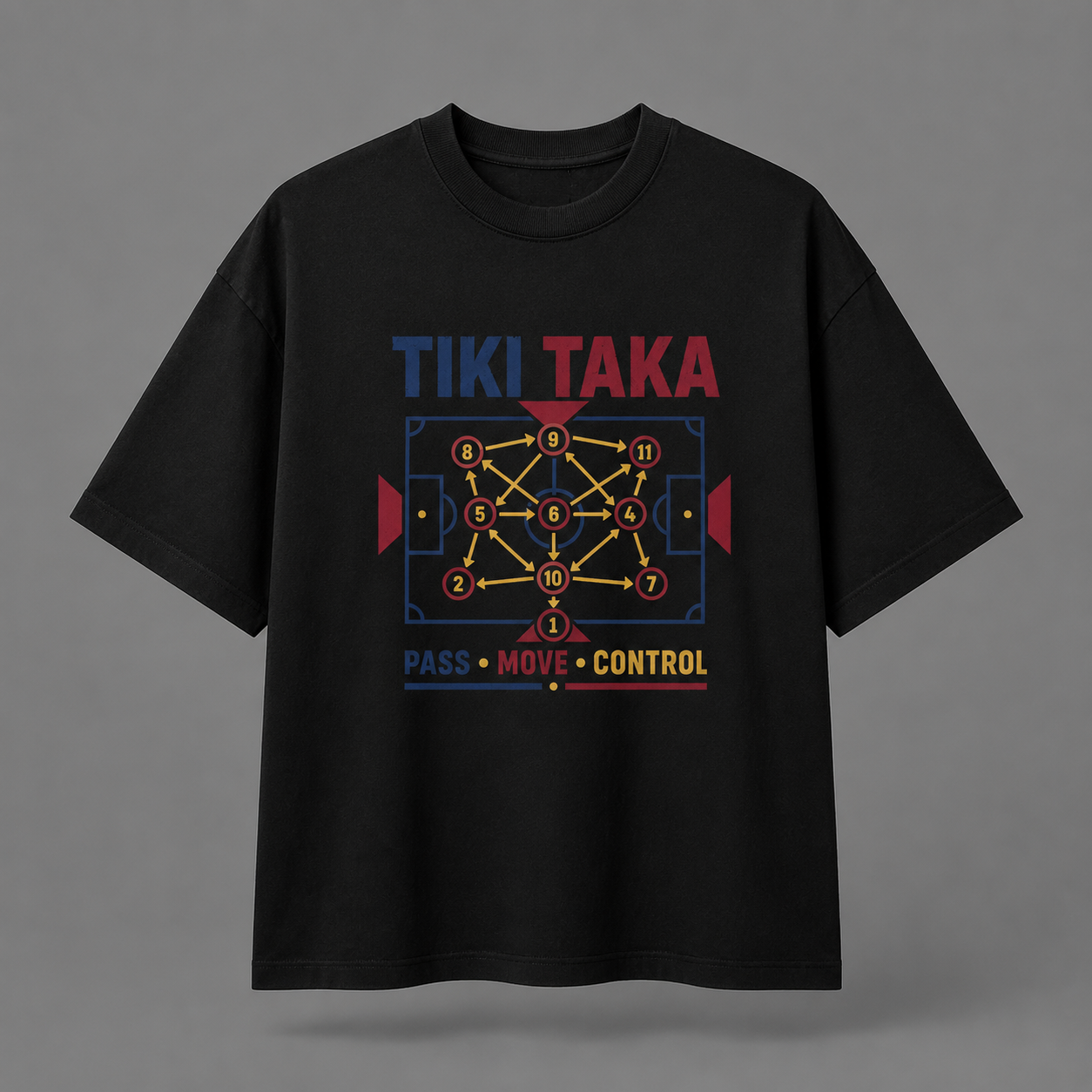 Tiki Taka Football Oversized T-Shirt