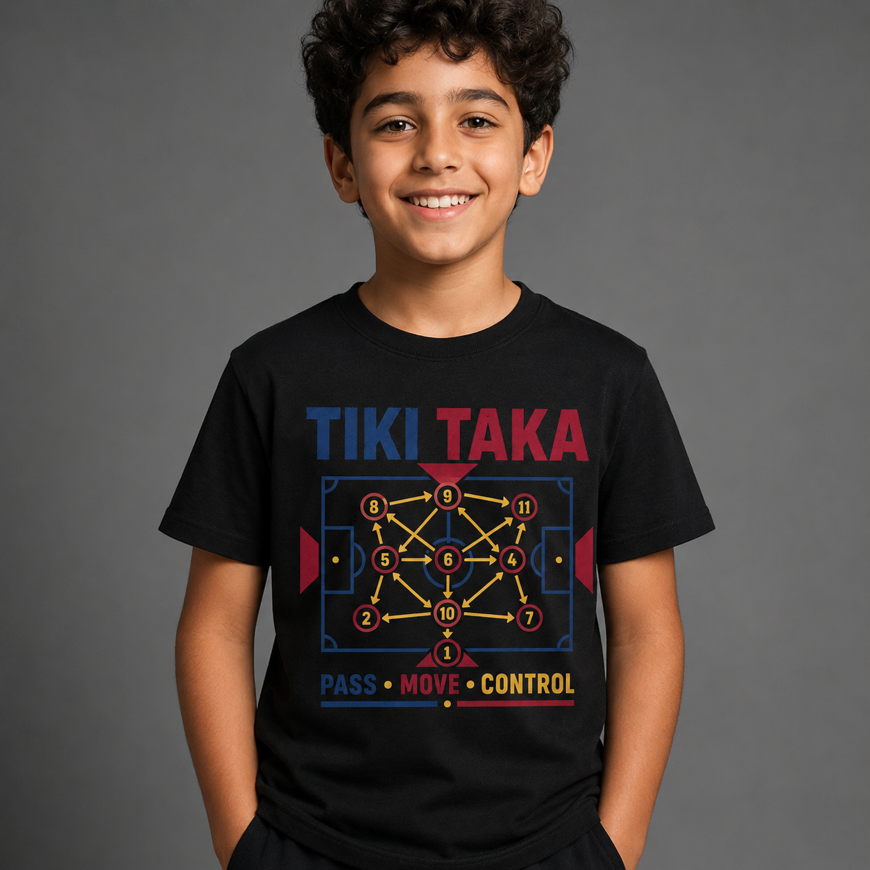 Tiki Taka Football Kids T-Shirt