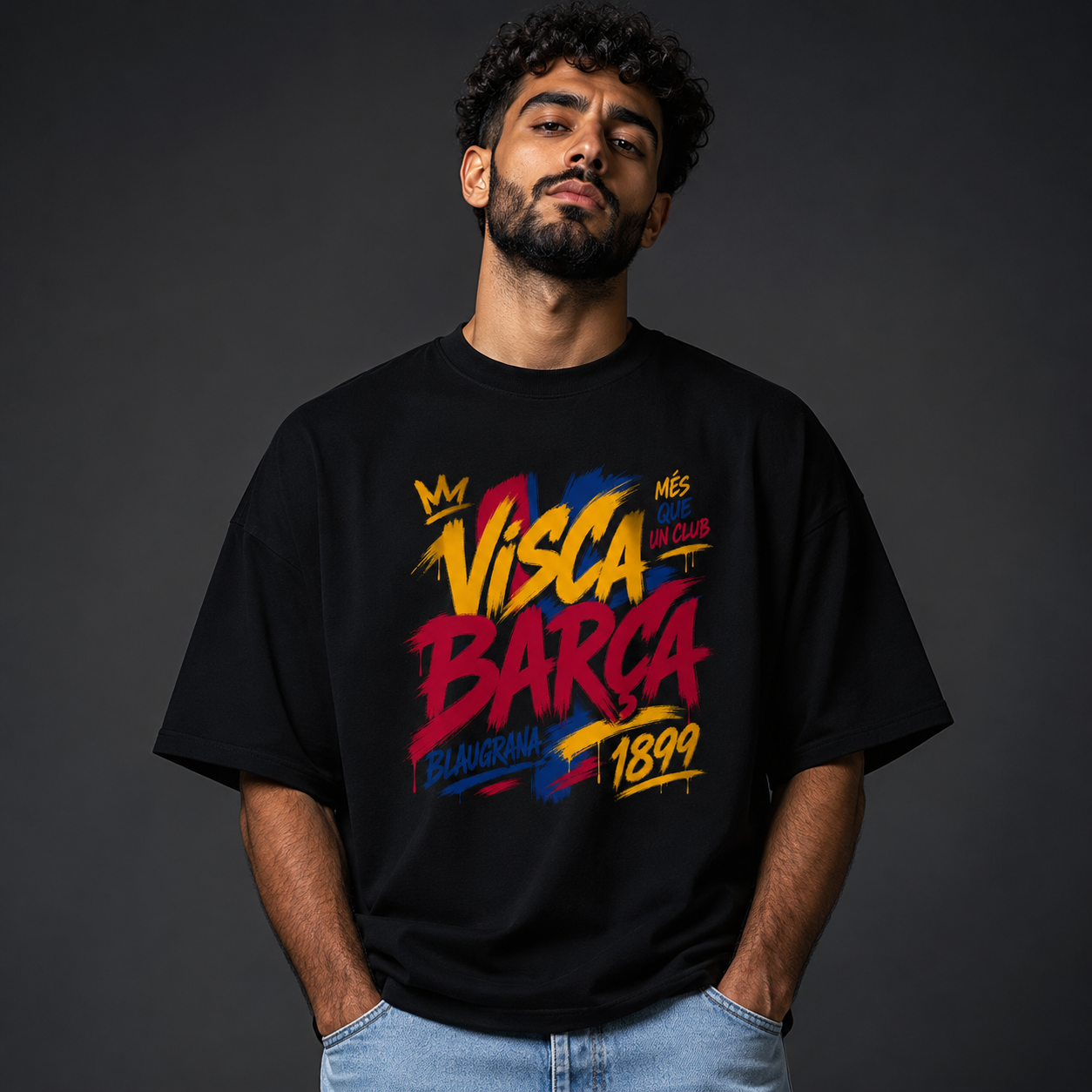 Visca Barca Oversized T-Shirt