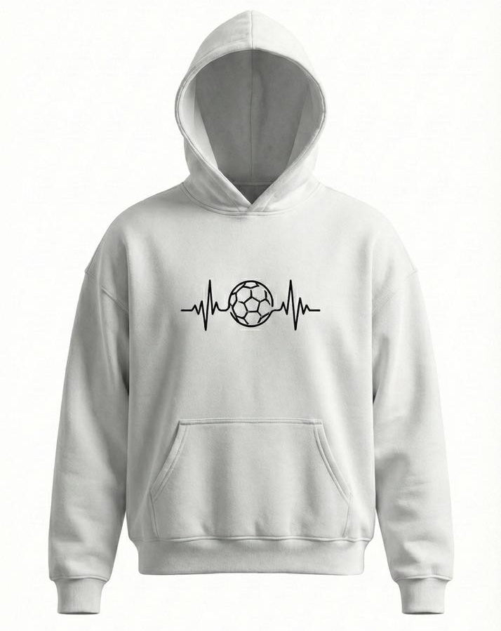 Football Is Life Heartbeat Hoodie