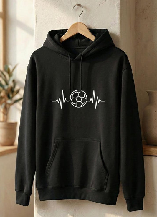 Football Is Life Heartbeat Hoodie