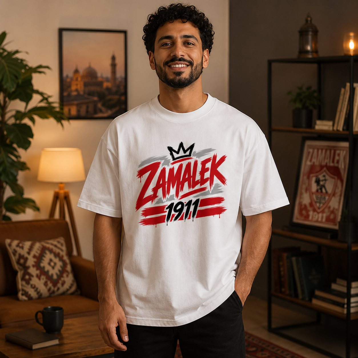 Zamalek Graffiti Oversized T-Shirt