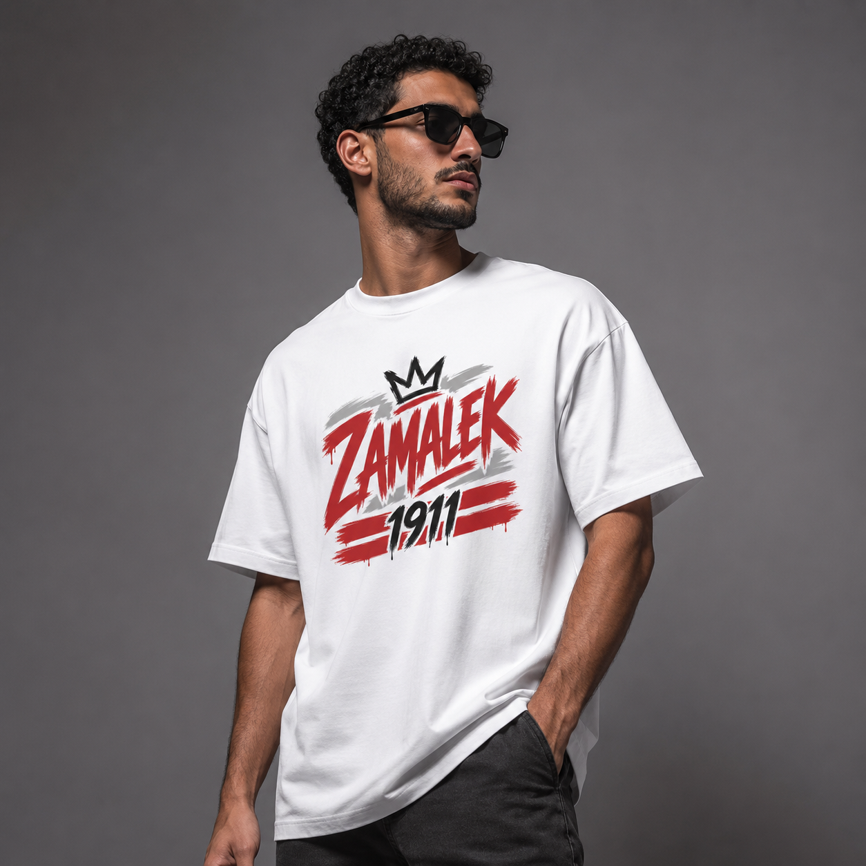 Zamalek Graffiti Oversized T-Shirt
