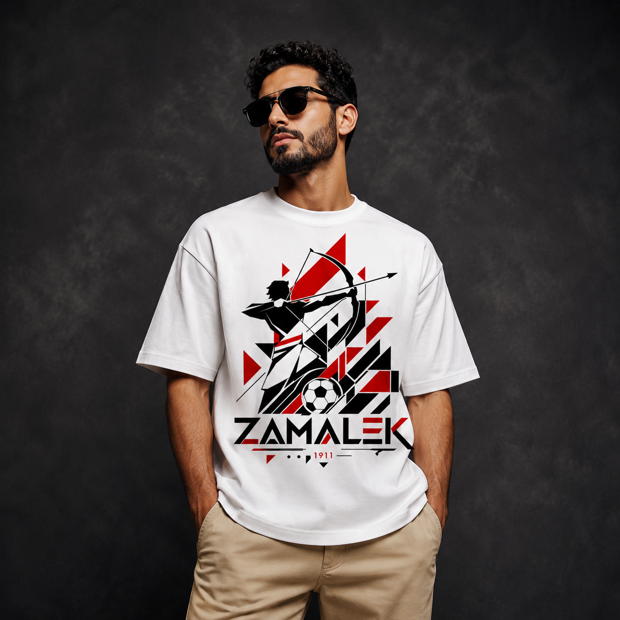 Zamalek Royal Arrow Oversized T-Shirt